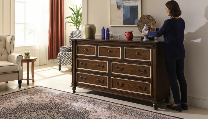 Ontwerp dressoir dressoir bijzettafel laag TV-meubel kast plank luxe verlicht woonkamer