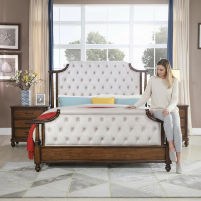 Bed 2x Nightstand 3-piece. Bedroom set Beds new Luxury Chesterfield 180x200