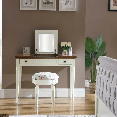 Kaptafel + krukje Console make-uptafels Tafel Consoles Secretaris Nieuwe spiegel