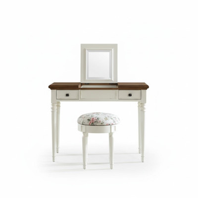Kaptafel + krukje Console make-uptafels Tafel Consoles Secretaris Nieuwe spiegel