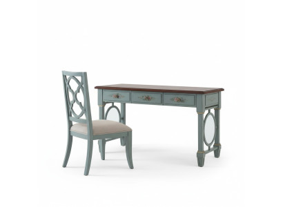 Bureau kantoorinrichting houten planken bureau eettafel tafel stoel 2 delen