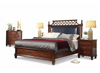 Ontwerper Italiaanse meubels Bed Dubbele Slaapkamer 180x200cm Nieuw Bedden Leer