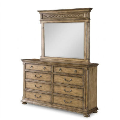 Spiegel Ladekast Kast Laden Dressoir Slaapkamer Set Hout Moderne Stijl 2-delig
