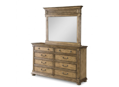 Spiegel Ladekast Kast Laden Dressoir Slaapkamer Set Hout Moderne Stijl 2-delig