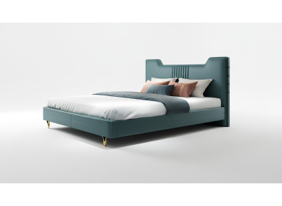 Modern designer houten bed Luxe meubel Tweepersoonsbed Nieuwe slaapkamer bekleding