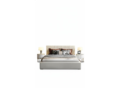 Ontwerper bed slaapkamer tweepersoonsbed bedden lederen hotel luxe bekleding 180/200cm