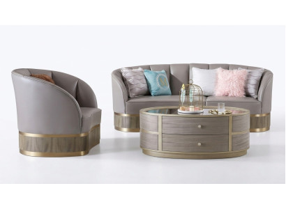 Fauteuil Ontwerper Stoel Bekleding Relax Stof Textiel Leer Lounge Club Eenpersoons Nieuw
