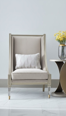 Klassieke oorfauteuil Fauteuil Bank Bank Bekleding Zit Lounge Relax Club Stof