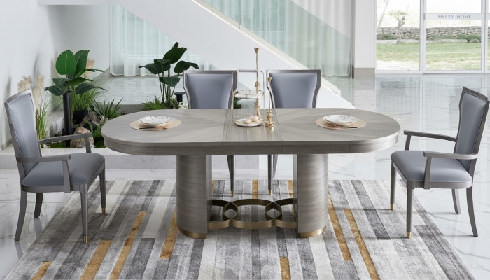 Ontwerp Eettafel Hout Steen Tafel Moderne Eettafels Meubels 221x95 Tafels
