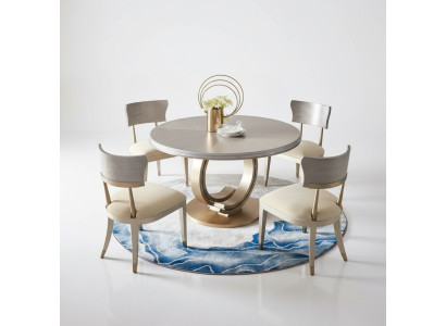 Ontwerp Ronde Tafel 4 Stoelen Eetkamerstoelen Ronde Tafel Set Hout