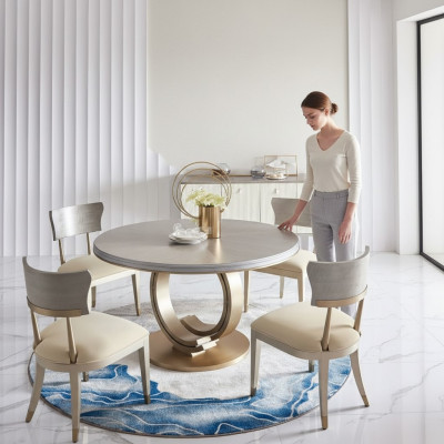 Eetkamerstoel set zithoek modern set van 4 stoelen gestoffeerde rugleuningontwerp