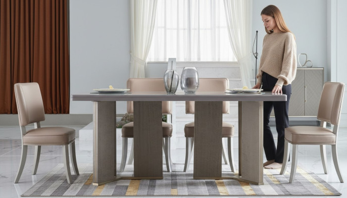 Koninklijke Eettafel Houten Tafel Klassieke Tafels Stijl Modern Eetkamer Nieuw