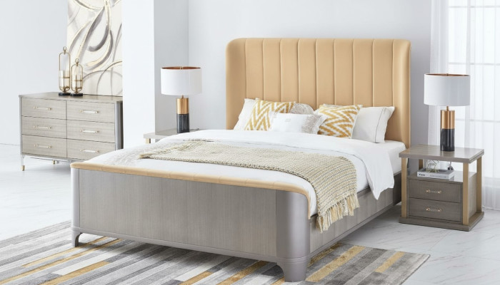 Ontwerp Bed Klassieke gestoffeerde bedden Designer Tweepersoonsbed 180x200cm Bedframe