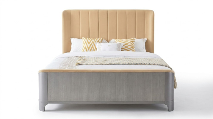 Ontwerp Bed Klassieke gestoffeerde bedden Designer Tweepersoonsbed 180x200cm Bedframe