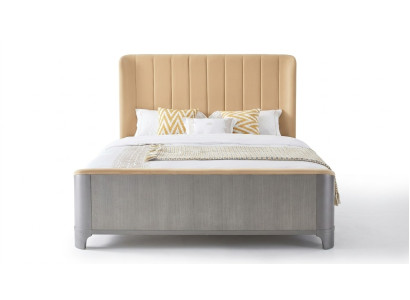 Ontwerp Bed Klassieke gestoffeerde bedden Designer Tweepersoonsbed 180x200cm Bedframe