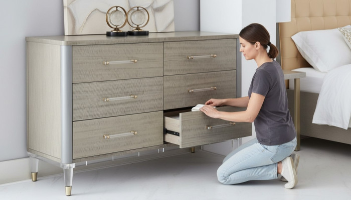 Moderne houten dressoir bijzetkommoden lage kasten woonkamerkast