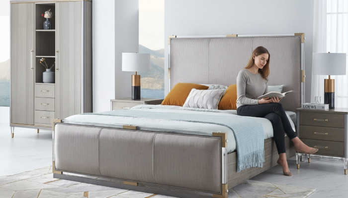 Ontwerp gestoffeerd bed Bed Bedden Dubbel Huwelijk Modern 180x200cm Luxe