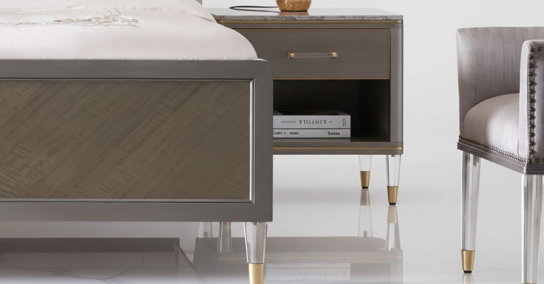 Nachtkastje Luxe Houten Nachtkastjes Tafel Consoletafel Nacht Modern Stijl