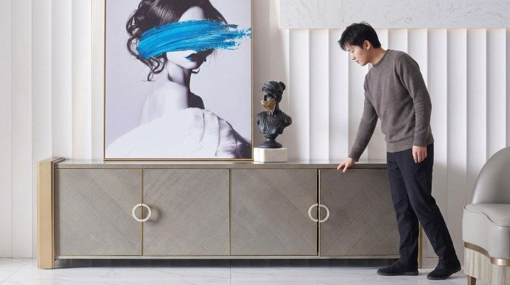 Ladenkast Ontwerper Dressoir Side Low Board Kast Decoratie Woonkamer Rek