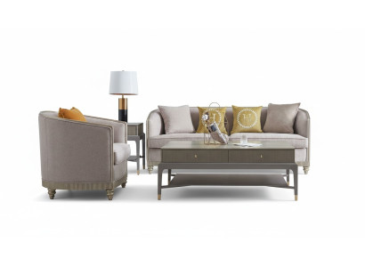 Bankstel bekleding 3+1 zitplaatsen set designbanken banken textiel modern meubilair