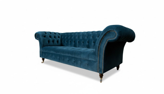 Chesterfield Bank Zitsbank Moderne Bekleding Zitcombinatie Textiel