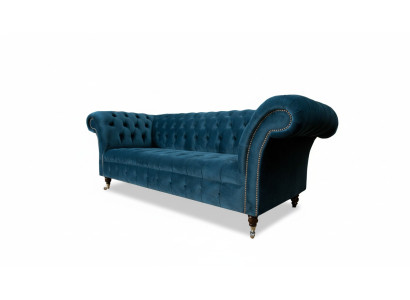 Chesterfield Bank Zitsbank Moderne Bekleding Zitcombinatie Textiel