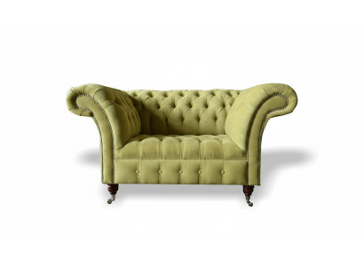 Chesterfield Sofa Bank Bekleding Set 1,5-zits Sofas Klassieke Eenzitter