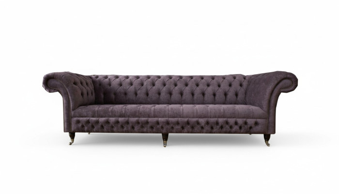 xxl Grote bank Chesterfield 265cm gestoffeerde banken 4 zits leer xxl Grote Chesterfield bank van 265 cm gestoffeerde banken 4 zits leer