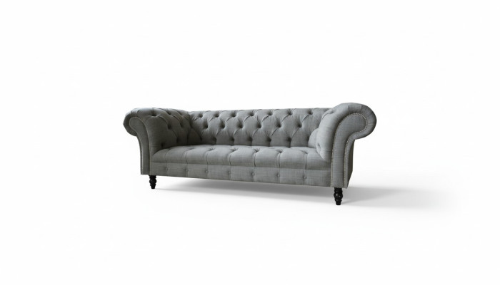 Chesterfield 3-zits designbank gestoffeerde banken banken stof textiel