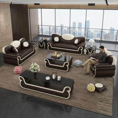 Compleet set bankstel 7-delig. Zit sideboard design woonkamergroep zitgroep.