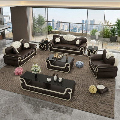 Compleet set bankstel 7-delig. Zit sideboard design woonkamergroep zitgroep.