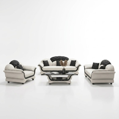 Complete set bankstel 321 zitplaatsen salontafel designer woonlandschap 4-delig. Nieuw
