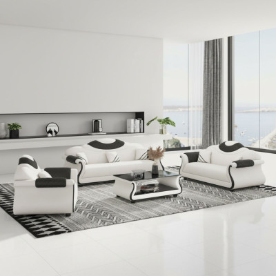 Sofaset 3+2+1 Zitsbanken Bankstel Ontwerp Moderne Banken Stof Nieuw