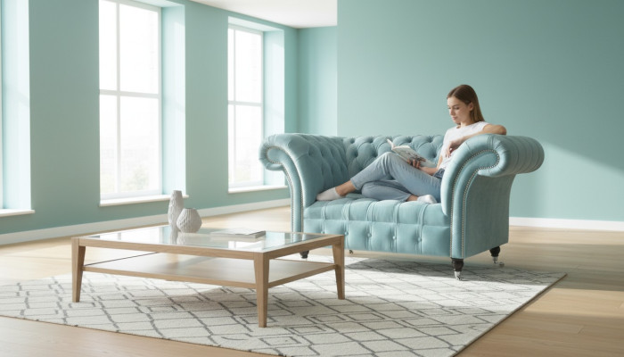 Chesterfield fauteuil ontwerp bekleding sofa bank banken sofa's textiel meubels nieuw