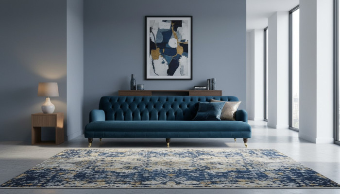 Groot Bank Bank Chesterfield 250cm Beklede Bankstellen 4-zits Leer Textiel Turkoois