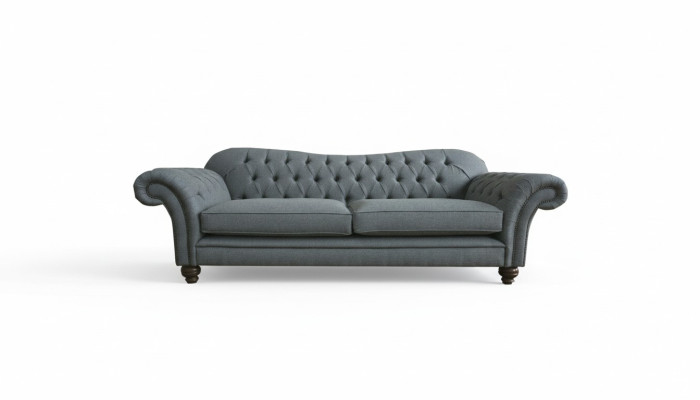 Grote Chesterfield gestoffeerde bankstellen Design Luxe bank 4 zits Textiel Bankstellen