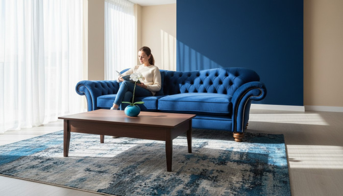 xxl Grote Bank Chesterfield 240cm Beklede Bank 4-Zits Leer