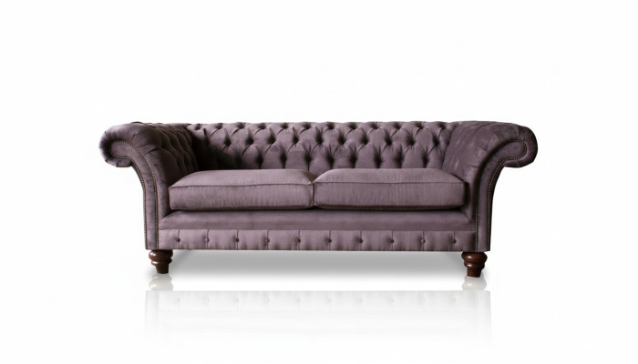 Chesterfield bank Bekleding Klassiek leer Stof 3-zits Bank Driepersoons