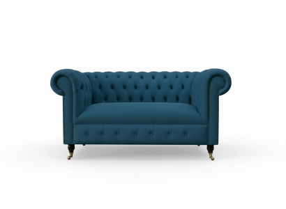 Bankstel 2-zits zitting Klassieke Chesterfield Blauwe Bankstellen Bankstellen Polster.