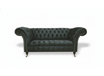 Chesterfield Velvet Clubbank Bekleding 2-zits Ontwerp Textiel Banken Banken