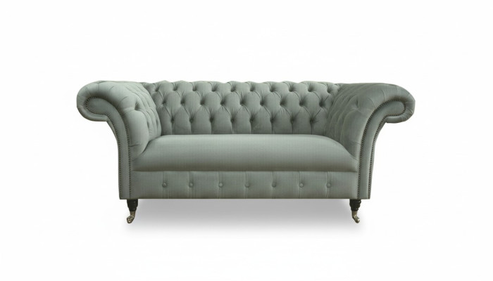 Chesterfield Bank Bank Zitbank Sofa's Klassieke 2-zits Leder Stof Textiel Nieuw