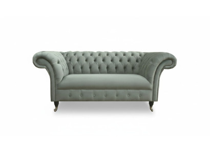 Chesterfield Bank Bank Zitbank Sofa's Klassieke 2-zits Leder Stof Textiel Nieuw