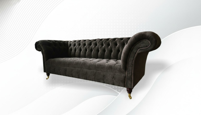 Chesterfield Original meubels 3-zitsbank gestoffeerde banken banken stoffen bank nieuw