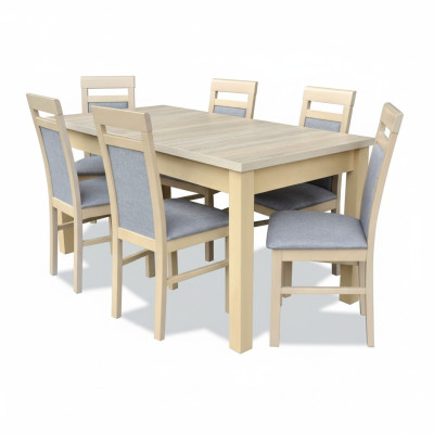 Eetkamer set Eettafel 6x Stoel Set Tafel Groep 7-delige Set Compleet meubilair