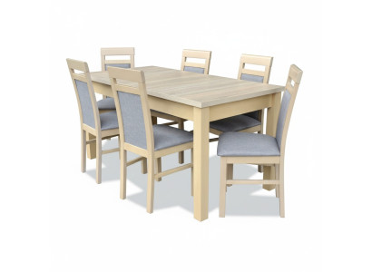 Eetkamer set Eettafel 6x Stoel Set Tafel Groep 7-delige Set Compleet meubilair