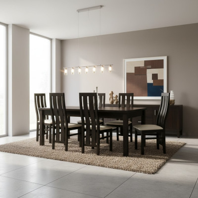 Eettafel Eetkamer Compleet Set 6x Stoelen Set Eetgroep Houten Tafel Tafels 7-delig