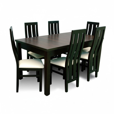 Eettafel Eetkamer Compleet Set 6x Stoelen Set Eetgroep Houten Tafel Tafels 7-delig