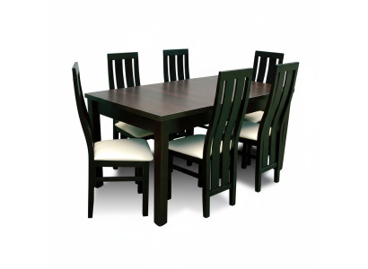 Eettafel Eetkamer Compleet Set 6x Stoelen Set Eetgroep Houten Tafel Tafels 7-delig