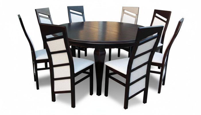 Eettafel + 8 stoelen eetkamerset Eethoek Klassieke tafel 9-delig stoel tafels