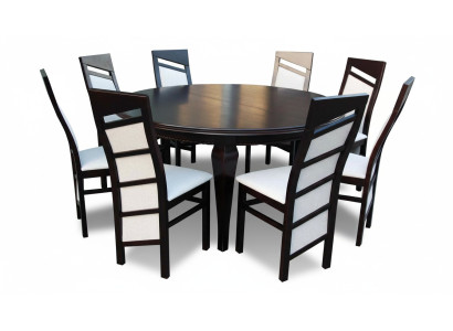 Eettafel + 8 stoelen eetkamerset Eethoek Klassieke tafel 9-delig stoel tafels